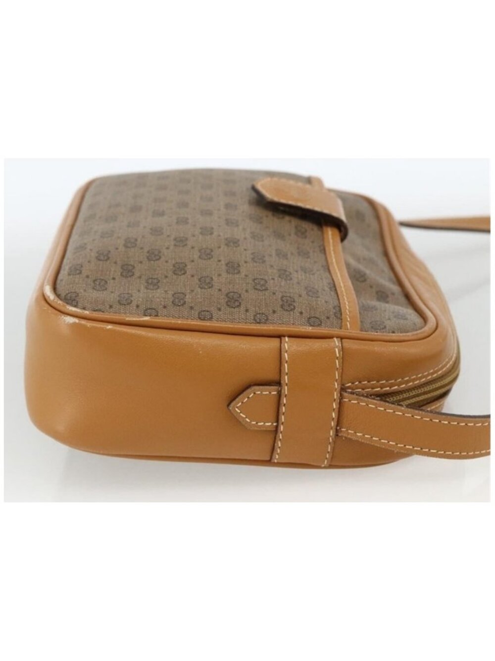 Authentic GUCCI Micro GG Supreme Shoulder Bag PVC Beige Gold 007 104 0098 - Picture 4 of 16